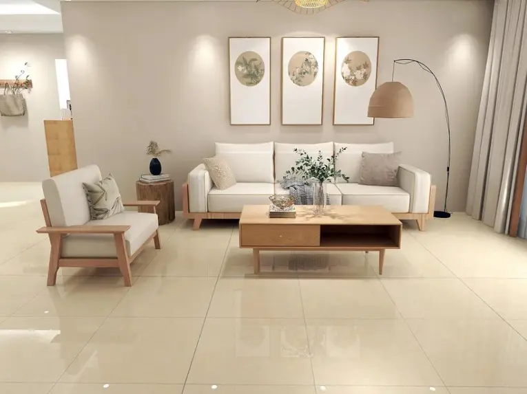 Porcelanato Beige Plano brillante 60x60 Porcelanato Beige Plano brillante 60x60