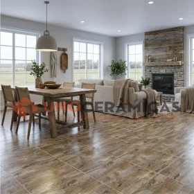 Piso madera iguazu formato 60x60 de la marca san lorenzo