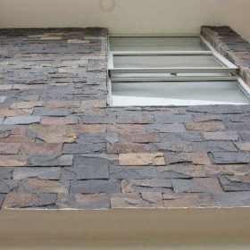 Pared pizarra negra oxido