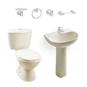 Combo baño corona ideal para equipar de manera armonica y practica tu baño y tu espacio