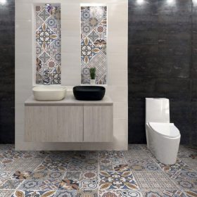 Decorados de baños, salas, pisos, paredes y cocina con pisos hidraulicos con estilo vintage y minimalista para cada espacio y ambiente