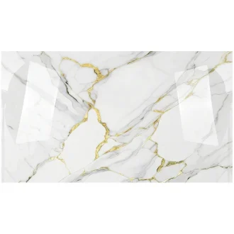 Producto de lujo Porcelanato Fusion Smoke 60x120 con vetas doradas en sala moderna - unoceramicas SAS